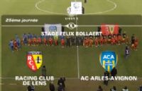 Football Ligue 2 : vidéo du match RC Lens - AC Arles-Avignon du 24 février 2012. Le vendredi 24 février 2012 à Lens. Pas-de-Calais. 